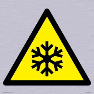 W010 Warning: Low temperature/freezing conditions